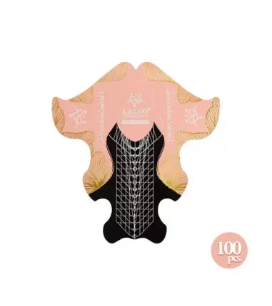 Nail Forms Pink Gold 100τμχ.